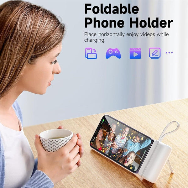 Portable Charger for Iphone Android with LED Display, 20W Quick Charge Powerbank, 5000Mah Battery Pack Charing Bank Compatible with Iphone 16/15 Pro Samsung Galaxy Note and Other USB C Phones
